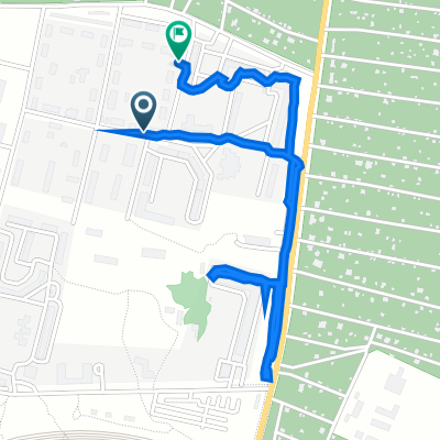 От улица Колумба 12А, Волгоград до улица Колумба 1Б, Волгоград