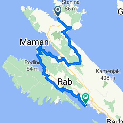 Lopar 77 to Ulica Dinka Dokule 251280, Rab