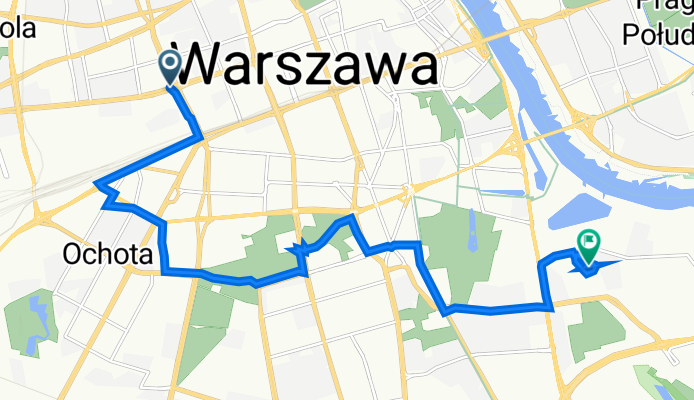 Trasa z rondo Daszyńskiego, Warszawa