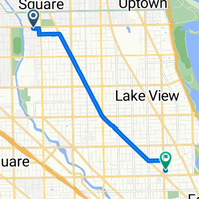 2461 W Montrose Ave, Chicago to 2438 N Burling St, Chicago