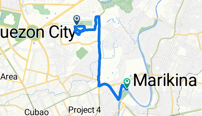Route to J3JM+CRJ, Marikina