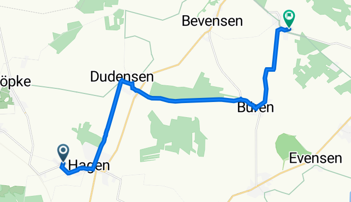 An den Eichen 3, Neustadt am Rübenberge nach Am Bäckerweg 5, Neustadt am Rübenberge