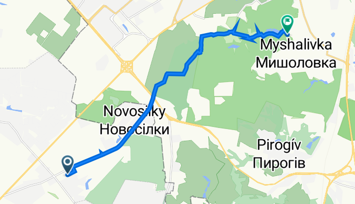 Route to Zolotoniska Street 19, Kyiv