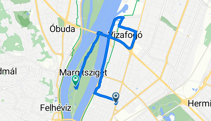 Váci út 50., Budapest to Hajós Alfréd sétány, Budapest
