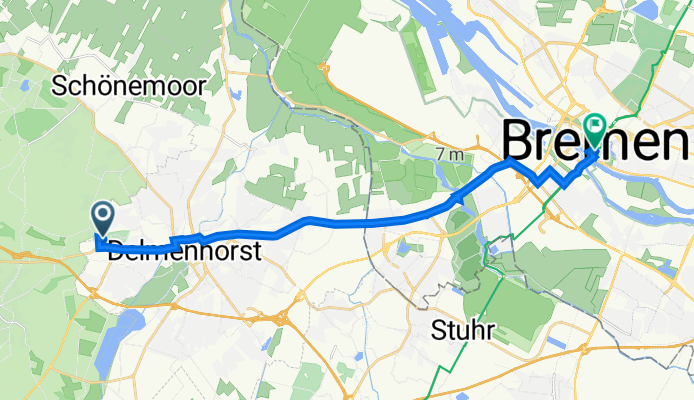 Hinter dem Tiergarten 13A, Delmenhorst nach Bremen