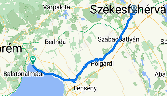 Székesfehérvár -  Balaton Park Ring- Balatonfűzfő