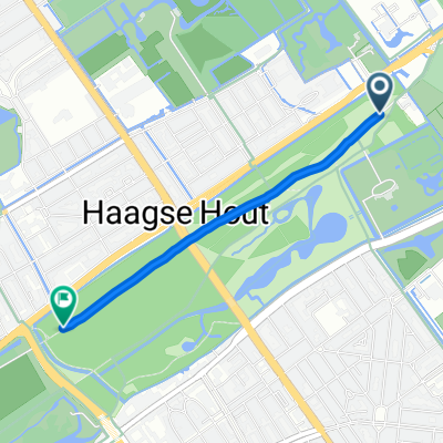 Leidsestraatweg 155, Den Haag to Filosofenpad, Den Haag