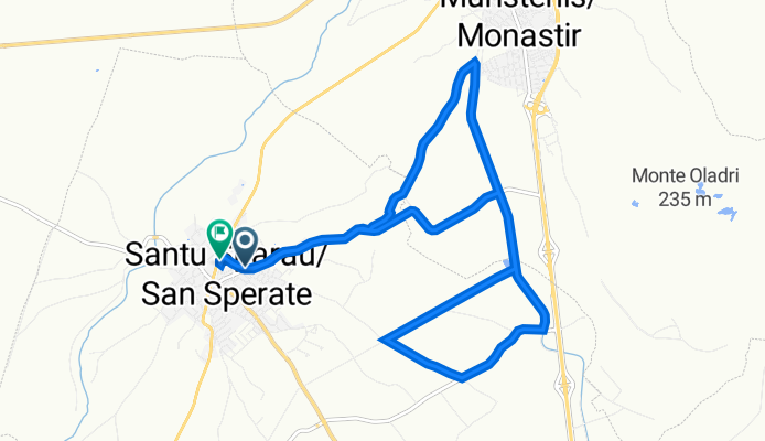 Da SP6 65, San Sperate a SS130dir, San Sperate
