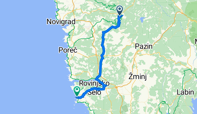 Motovun to Carera ulica 44, Rovinj