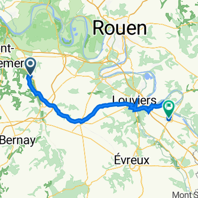 38 Rue Saint-Pierre, Montfort-sur-Risle to 12 Rue du Four à Baon, Gaillon