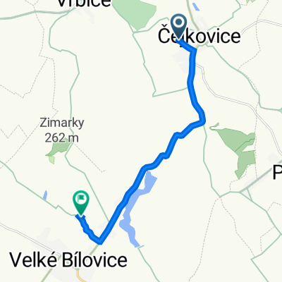 Pod Novosady, Čejkovice do Velké Bílovice