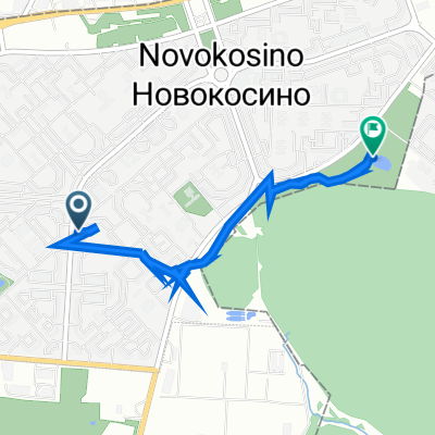 Ulitsa Novokosinskaya 12к2, Moskva to Ulitsa Saltykovskaya, Moscow