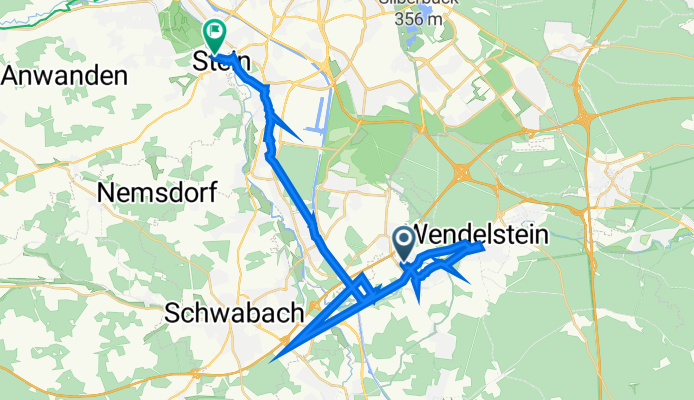 Rieterstraße 81, Wendelstein nach Schützenstraße 4, Stein