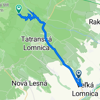 Termálna 21, Veľká Lomnica do Wysokie Tatry