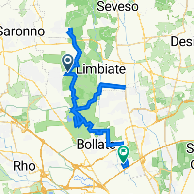 Da Via Ronchi 12, Cesate a Viale delle Rimembranze 1, Novate Milanese
