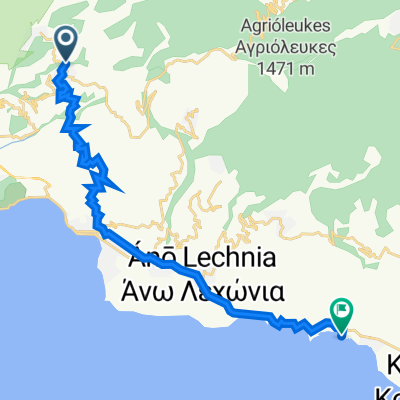 Monopati ton Kentavron, Portaria to Kato Gatzea