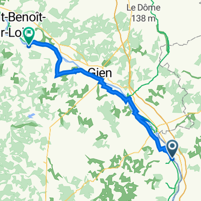 Les Grands Ormes 1, Léré nach Avenue de la Gare 45, Sully-sur-Loire