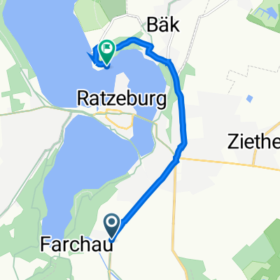 Georg-Heinemann-Straße 5, Ratzeburg to Dorfstraße 5, Römnitz