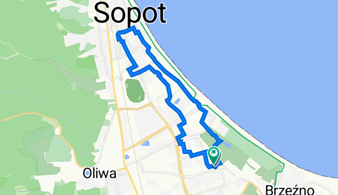 Obrońców Wybrzeża 25, Gdańsk do Prezydenta Lecha Kaczyńskiego 22a, Gdańsk