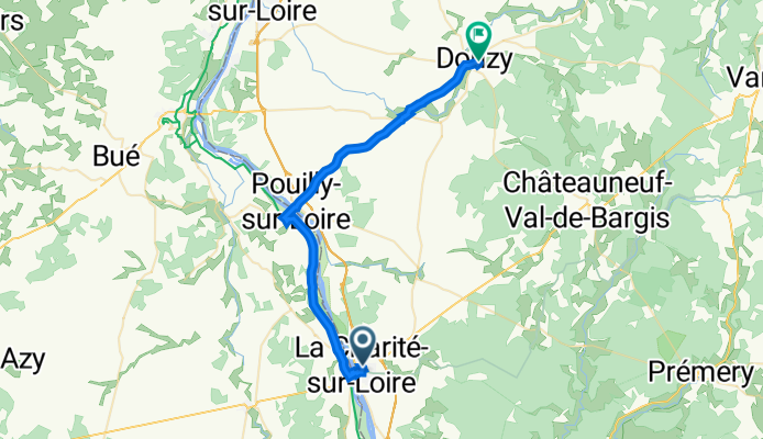 La Charité-sur-Loire nach Place du Vieux Marché 1, Donzy