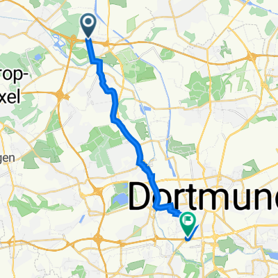 Siegenstraße 166, Dortmund nach Berswordtstraße 1, Dortmund