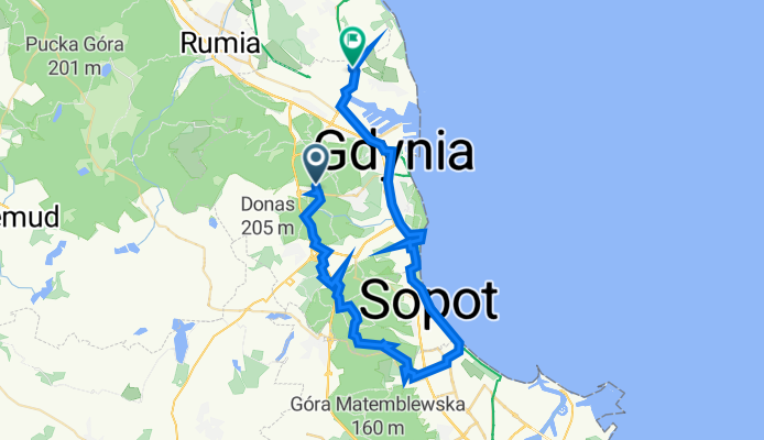 GF3G+GP, Gdynia do Kapitana Antoniego Ledóchowskiego 3C, Gdynia