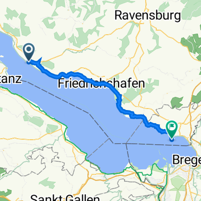 Schloßplatz 11, Meersburg nach Bahnhofplatz 1C, Lindau (Bodensee)