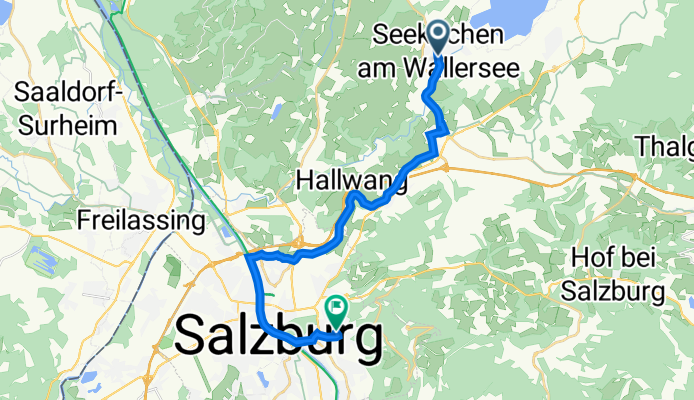 Hauptstraße 17, Seekirchen am Wallersee to Maria-Cebotari-Straße 5, Salzburg