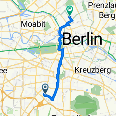 Euref-Campus 22, Berlin nach Theodor-Heuss-Weg 11, Berlin