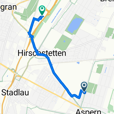 Hausfeldstraße 61, Wien nach Gewerbeparkstraße 5, Wien