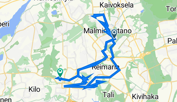 Juustenintie 3h, Helsinki to Vanha maantie 9, Espoo