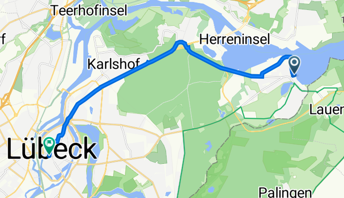 Küterstraße 7, Lübeck nach Schmiedestraße 29, Lübeck