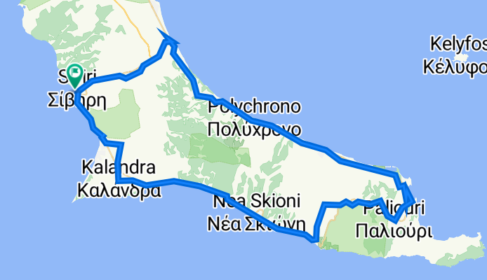 29P5+VR, Siviri to 29P5+VR, Siviri