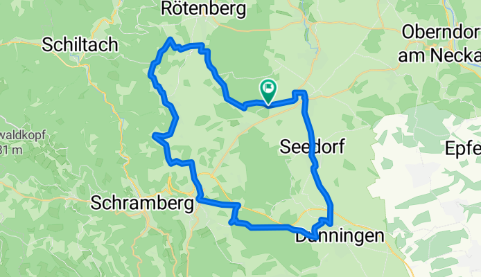 Waldmössingen-Flugplatz Winzeln-Rötenberg-Aichhalden-Sulgen-Beschenhof-Dunningen-Seedorf-Waldmössingen