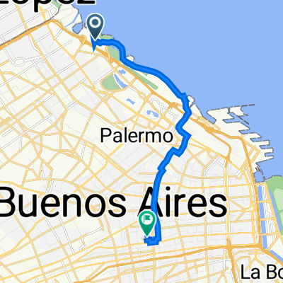 Calle buses Ciudad Universitaria, Buenos Aires a Castro Barros 636, Buenos Aires