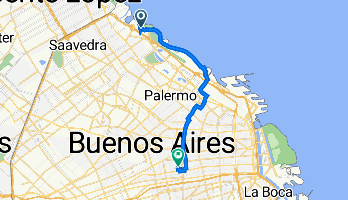 Calle buses Ciudad Universitaria, Buenos Aires a Castro Barros 636, Buenos Aires