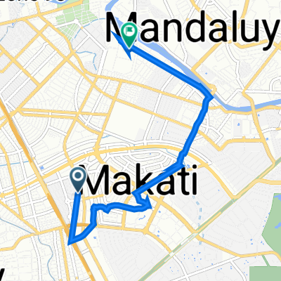 Route from Santillan 7501, Makati