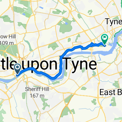 Hadrian's Wall Path, Newcastle Upon Tyne nach Coble Dene, North Tyneside