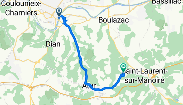 D6021, Périgueux to Route du Camping 1, Boulazac Isle Manoire