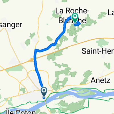 De Rue Georges Clemenceau 34, Ancenis-Saint-Géréon à Les Maraires 21, La Roche-Blanche