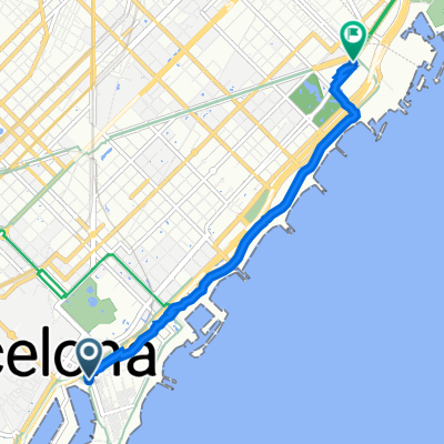 Plaça de Pau Vila, 27–39, Barcelona a Passeig del Taulat, 278, Barcelona