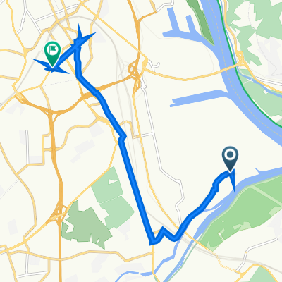 Linz/Donau voestalpine/Betriebsgebäude 33 to Novaragasse 2, Linz