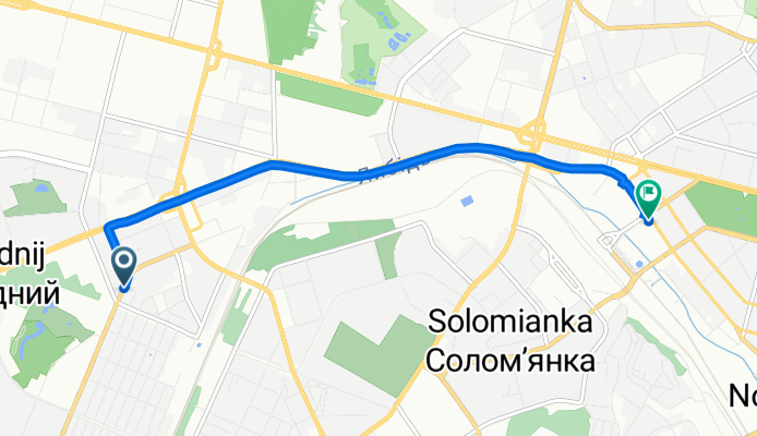 вул. Гарматна, Київ to вулиця Жилянська 126, Київ