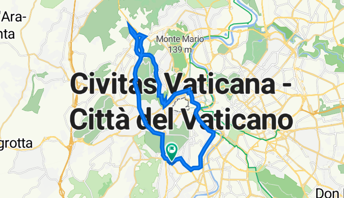 Da Via Pietro Campora 21, Roma a Piazza San Giovanni di Dio 24B, Roma