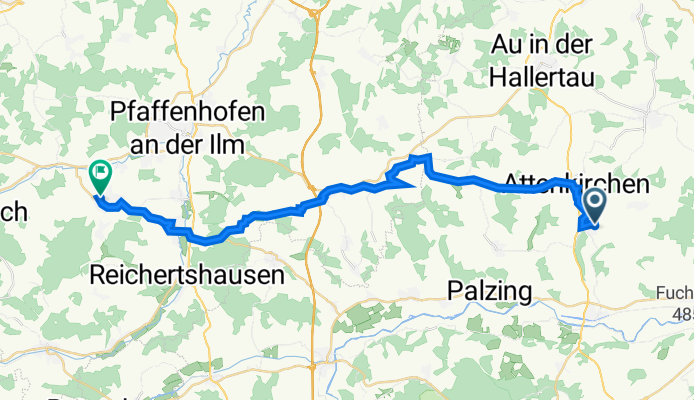 Waldstraße 36, Attenkirchen nach Schyrenplatz 1, Scheyern