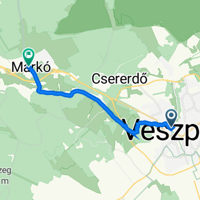 Jókai Mór utca 12, Veszprém - Padányi Bíró Márton tér 61, Márkó