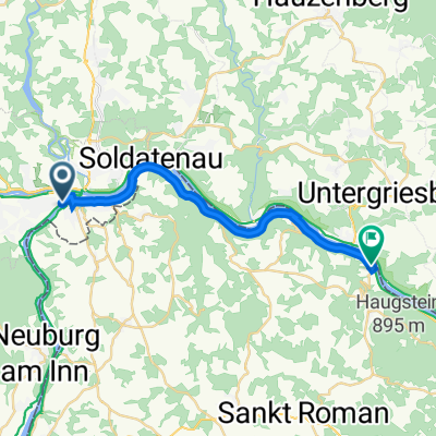 Etappe 1: Passau nach Kasten