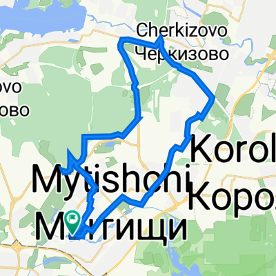 От Новомытищинский проспект 88А, Мытищи до Новомытищинский проспект 88А, Мытищи