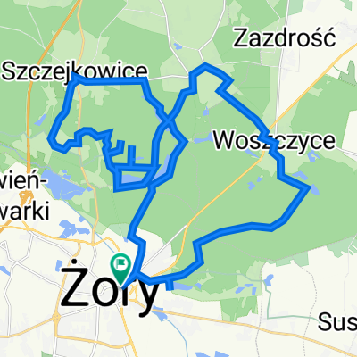 Powstańców 3, Żory do Powstańców 3, Żory