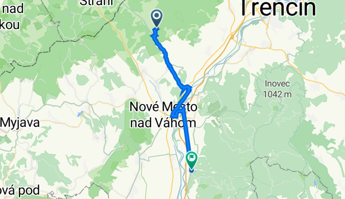 Nová Bošáca do Hrádok